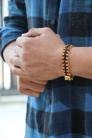 Paanch Mukhi Rudraksha Bracelet — Gold Plated | Original Nepal Certified